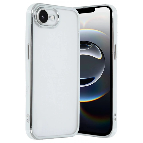 Durukar®  iPhone 16E Kılıf  Lensli Silikon - Gümüş