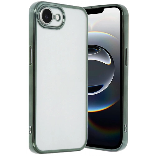Durukar®  iPhone 16E Kılıf  Lensli Silikon - Yeşil