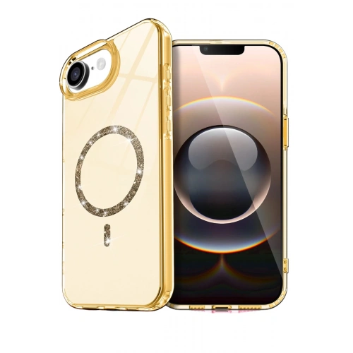 Durukar®   iPhone 16E Live Diamond Magsafe Kapak - Sarı