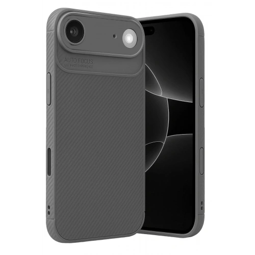 Durukar®   iPhone 17 Air Auto Focus Karbon Kapak - Gri