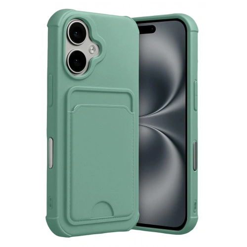 Durukar®   iPhone 17 Kelvin Kartvizitli Silikon - Açık Yeşil