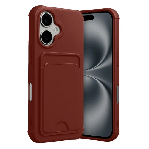 Durukar®   iPhone 17 Kelvin Kartvizitli Silikon - Bordo