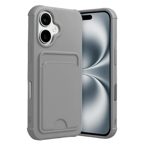 Durukar®   iPhone 17 Kelvin Kartvizitli Silikon - Gri