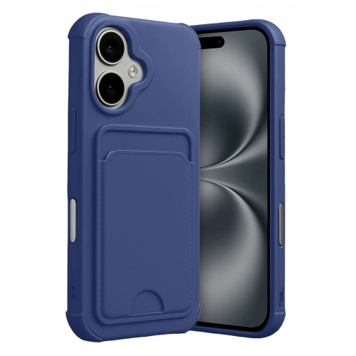 Durukar®   iPhone 17 Kelvin Kartvizitli Silikon - Lacivert