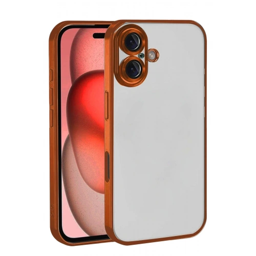 Durukar®   iPhone 17  Lensli Silikon - Turuncu