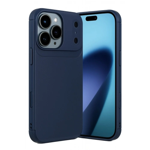 Durukar®   iPhone 17 Pro Auto Focus Karbon Kapak - Lacivert