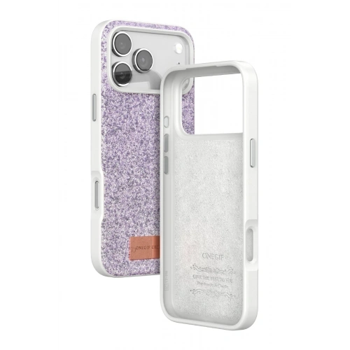 Durukar®   iPhone 17 Pro Bright Simli Kapak - Lila