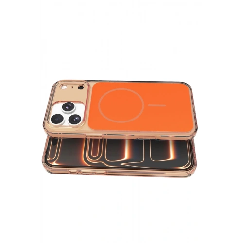 Durukar®   iPhone 17 Pro Bruma Magsafe Kapak - Turuncu