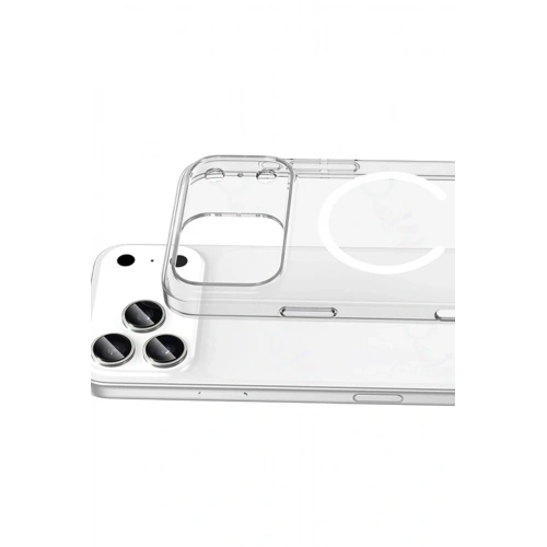 Durukar®   iPhone 17 Pro Combo Sert Şeffaf Magsafe Kapak - Şeffaf