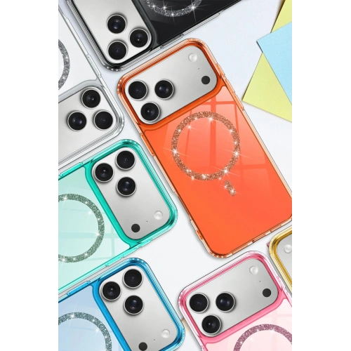 Durukar®   iPhone 17 Pro Live Diamond Magsafe Kapak - Siyah