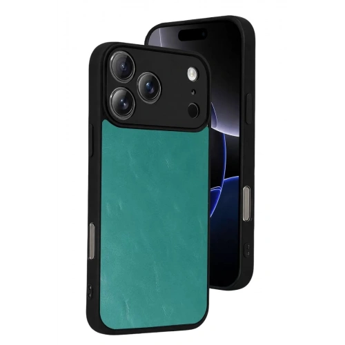 Durukar®   iPhone 17 Pro Max Aras Deri Kapak - Açık Yeşil
