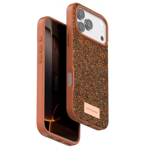 Durukar®   iPhone 17 Pro Max Bright Simli Kapak - Turuncu