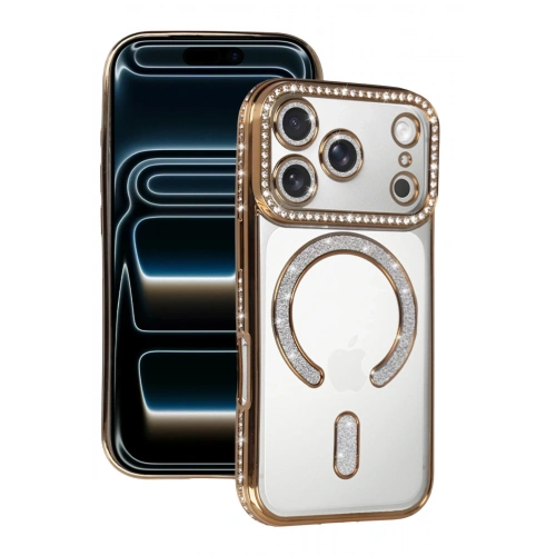 Durukar®   iPhone 17 Pro Max Joke Simli Magneticsafe Kılıf - Gold