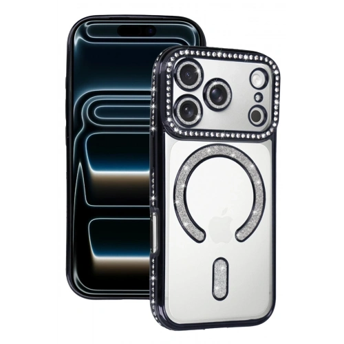 Durukar®   iPhone 17 Pro Max Joke Simli Magneticsafe Kılıf - Siyah