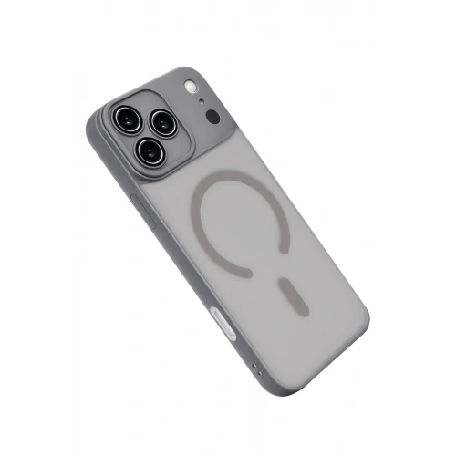Durukar®   iPhone 17 Pro Max Jota Lensli Magsafe Kapak - Titan Gri