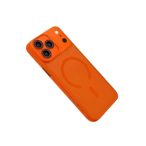 Durukar®   iPhone 17 Pro Max Jota Lensli Magsafe Kapak - Turuncu