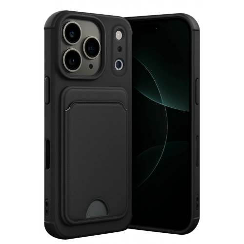 Durukar®   iPhone 17 Pro Max Kelvin Kartvizitli Silikon - Siyah