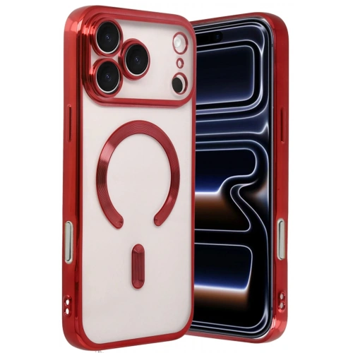 Durukar®   iPhone 17 Pro Max Kross Magneticsafe Kapak - Kırmızı