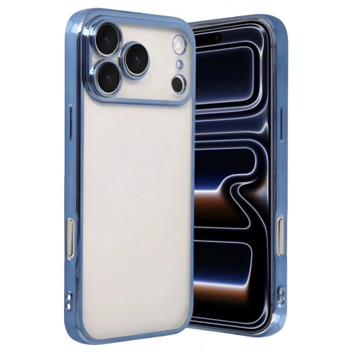 Durukar®   iPhone 17 Pro Max  Lensli Silikon - Açık Mavi