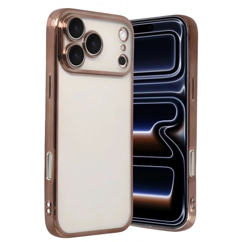 Durukar®   iPhone 17 Pro Max  Lensli Silikon - Çöl Titanyum
