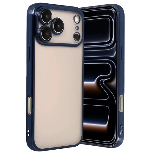 Durukar®   iPhone 17 Pro Max  Lensli Silikon - Lacivert