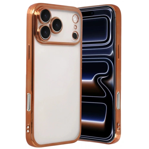 Durukar®   iPhone 17 Pro Max  Lensli Silikon - Turuncu