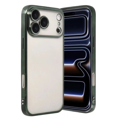 Durukar®   iPhone 17 Pro Max  Lensli Silikon - Yeşil