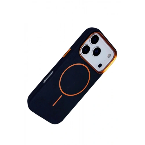 Durukar®   iPhone 17 Pro Max Luno Deri Magsafe Kapak - Mavi