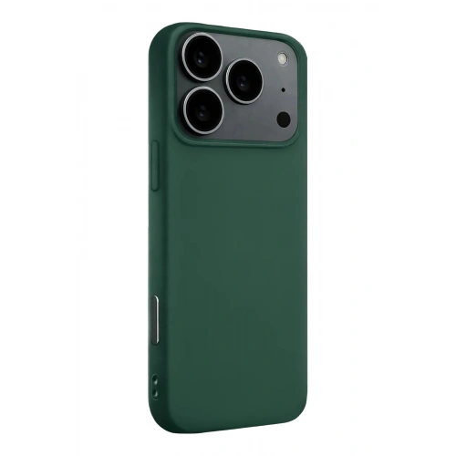 Durukar®   iPhone 17 Pro Max Nano içi Kadife Silikon - Koyu Yeşil
