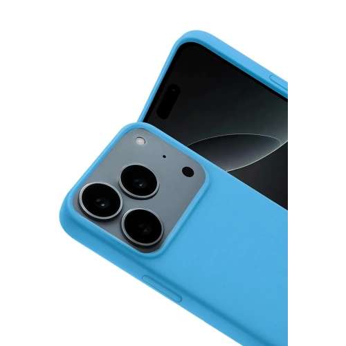 Durukar®   iPhone 17 Pro Max Nano içi Kadife Silikon - Mavi