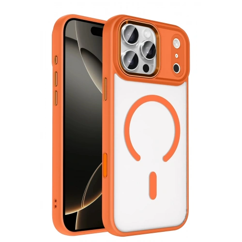 Durukar®   iPhone 17 Pro Max Terea Magsafe Kapak - Turuncu