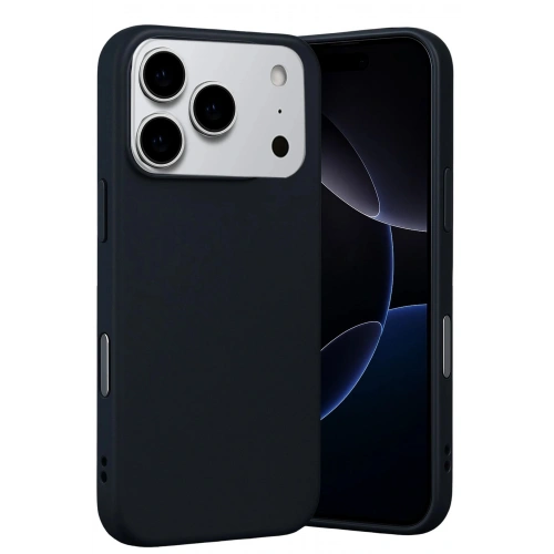 Durukar®   iPhone 17 Pro Nano içi Kadife Silikon - Siyah