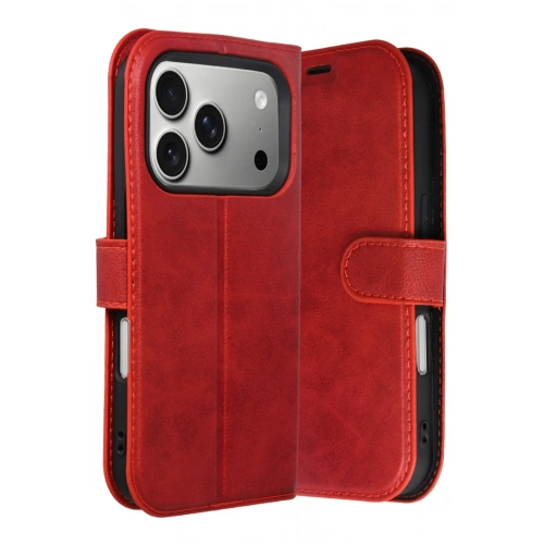 Durukar®   iPhone 17 Pro Trend S Plus Kapaklı Kılıf - Kırmızı