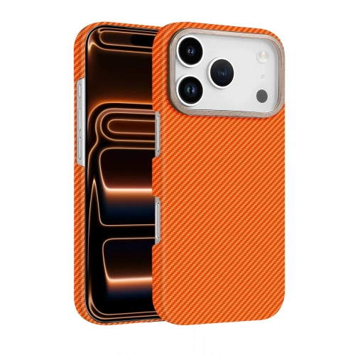 Durukar®   iPhone 17 Pro Vega Magsafe Kapak - Turuncu