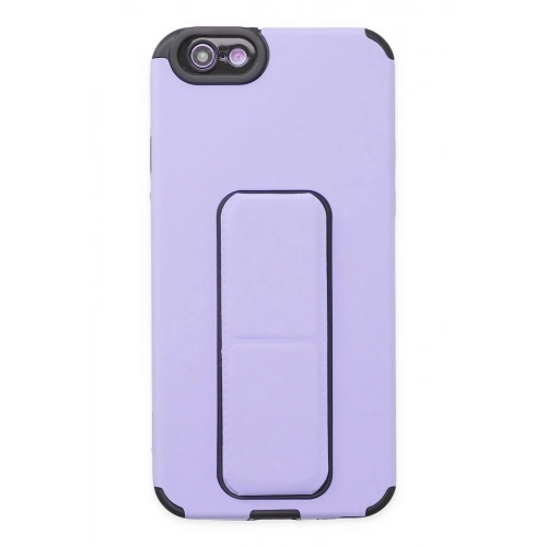 Durukar®  iPhone 6 Kılıf Mega Standlı Silikon - Lila