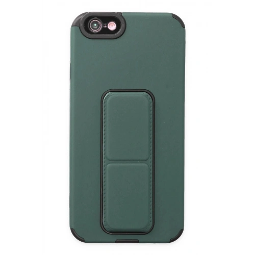 Durukar®  iPhone 6 Kılıf Mega Standlı Silikon - Yeşil