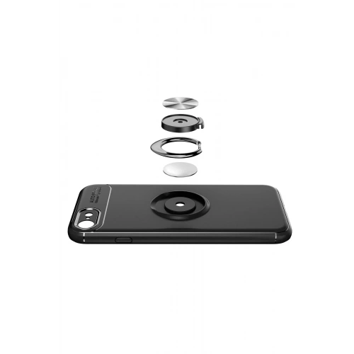 Durukar®  iPhone 7 Kılıf Range Yüzüklü Silikon - Kırmızı