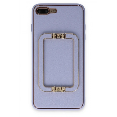 Durukar®  iPhone 7 Plus Kılıf Coco Elit Kapak - Lila