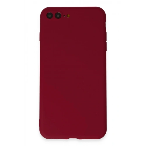 Durukar®  iPhone 7 Plus Kılıf First Silikon - Bordo