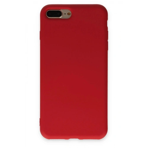 Durukar®  iPhone 7 Plus Kılıf Nano içi Kadife Silikon - Kırmızı
