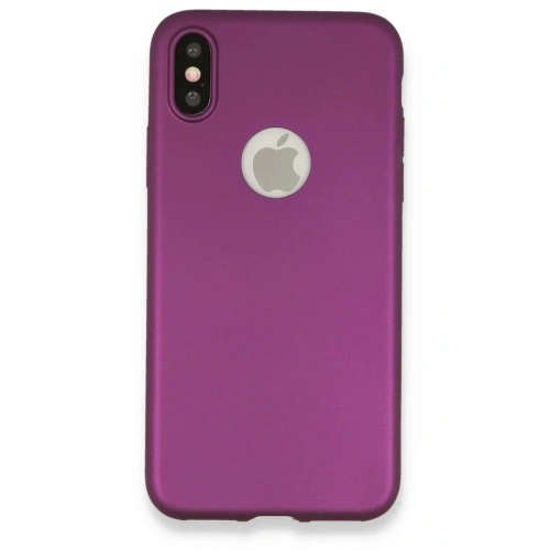 Durukar®  iPhone X Kılıf First Silikon - Mürdüm