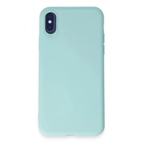 Durukar®  iPhone X Kılıf First Silikon - Turkuaz