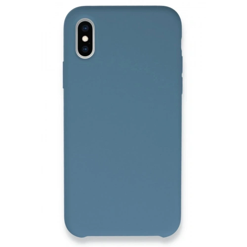 Durukar®  iPhone XS Max Kılıf Lansman Legant Silikon - Açık Mavi
