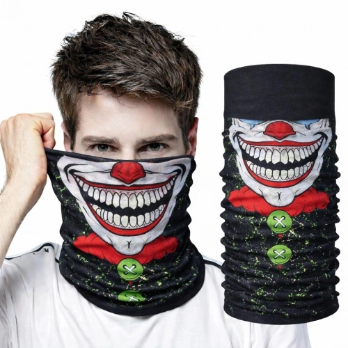 Durukar® Joker Yüz Baskılı Baf Bandana - Çok Amaçlı Boyunluk Bandana 2 No