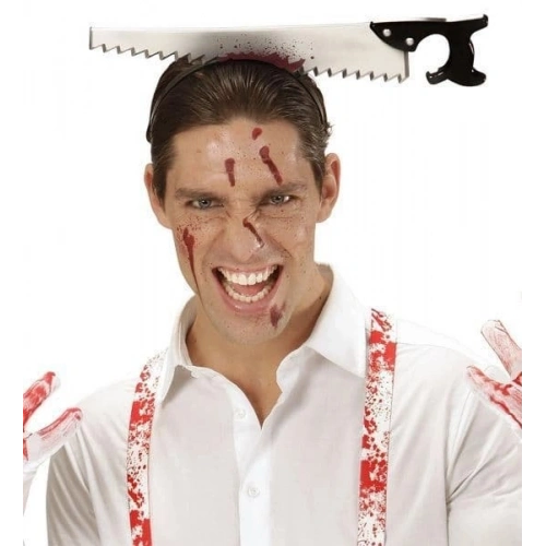 Durukar® Kafaya Saplanmış Halloween Kanlı Testere Şaka Tacı