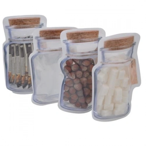Durukar® Jar Appearance Lockable Snap Bag Practical Bag Set of 4