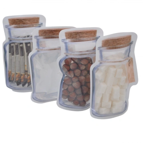 Durukar® Jar Appearance Lockable Snap Bag Practical Bag Set of 4