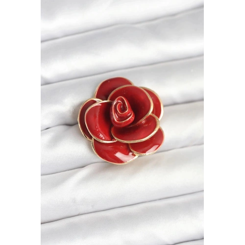 Durukar® Kırmızı Gül Model Broş
