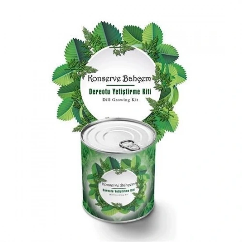Durukar® Konserve Bahçem Evde Konservede Dereotu Yetiştirme Kiti Aparatı