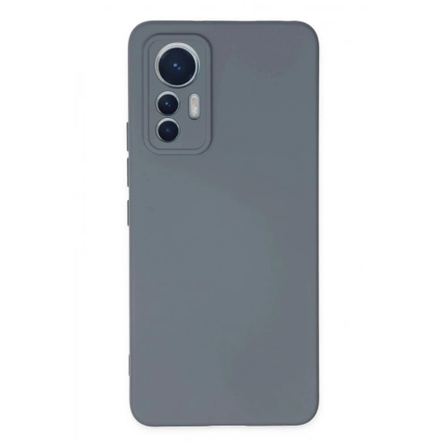 Durukar®   Mi 12 Lite Kılıf Nano içi Kadife Silikon - Gri